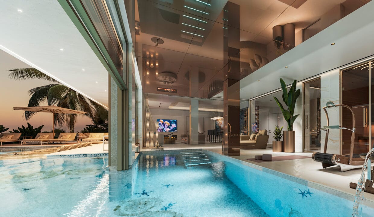 inside to outside pool _ spa